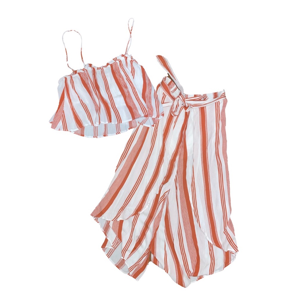 L’Atiste Striped Two-Piece Set